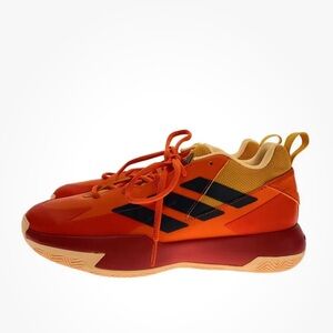 Adidas Vibrant Orange  Low Top Cross Em Up  Cloudfoam Sneakers, Size 4.5